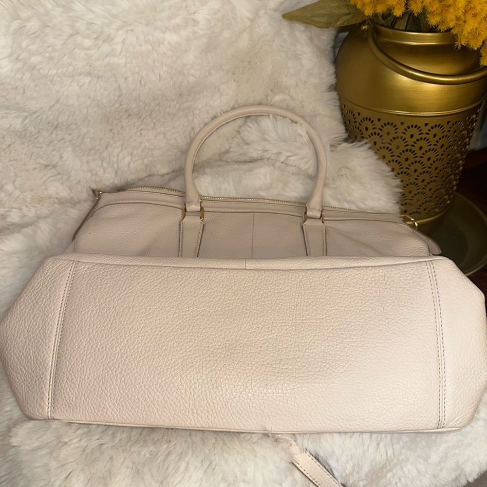 COACH MORGAN SATCHEL IN PEBBLE  SUEDE
LEATHER - Picture 8 of 11